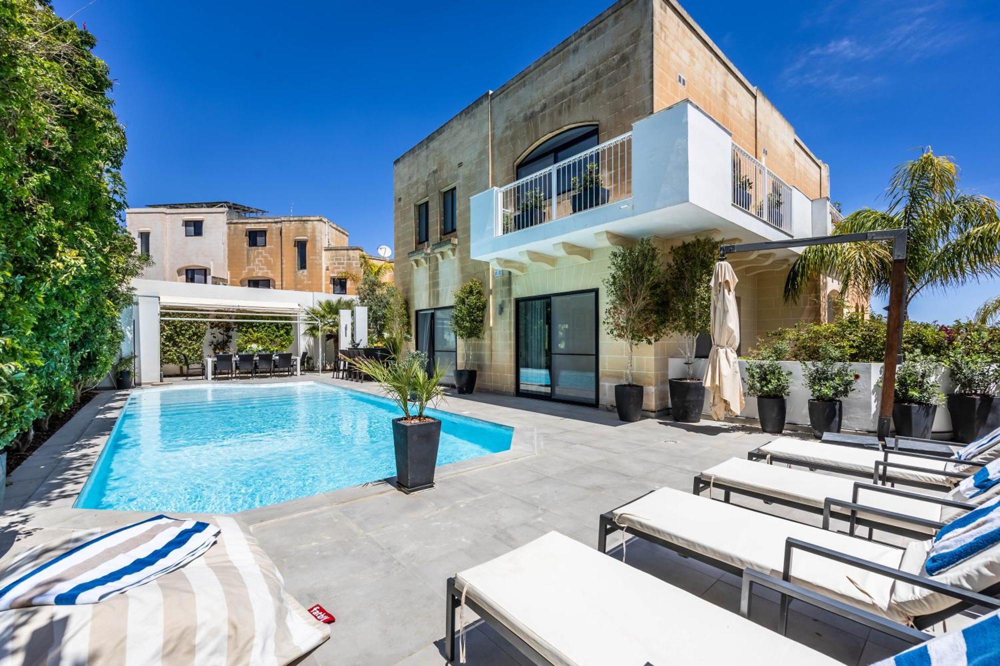 Luxurious Villa 5 Bedroom Pool, 3Min From St Julian'S Is-Swieqi المظهر الخارجي الصورة